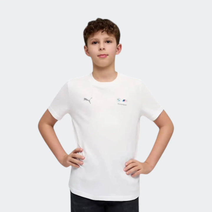 Bmw Mms Kids Ess Logo Tee White T-Shirts