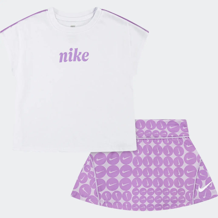 Nike Girls Essentials Allover Print Scooter Set - Purple