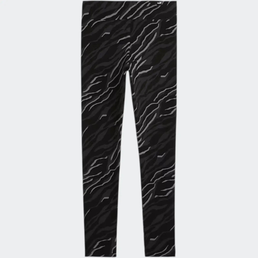 Ess +Animal Aop Leggings Black Leggings