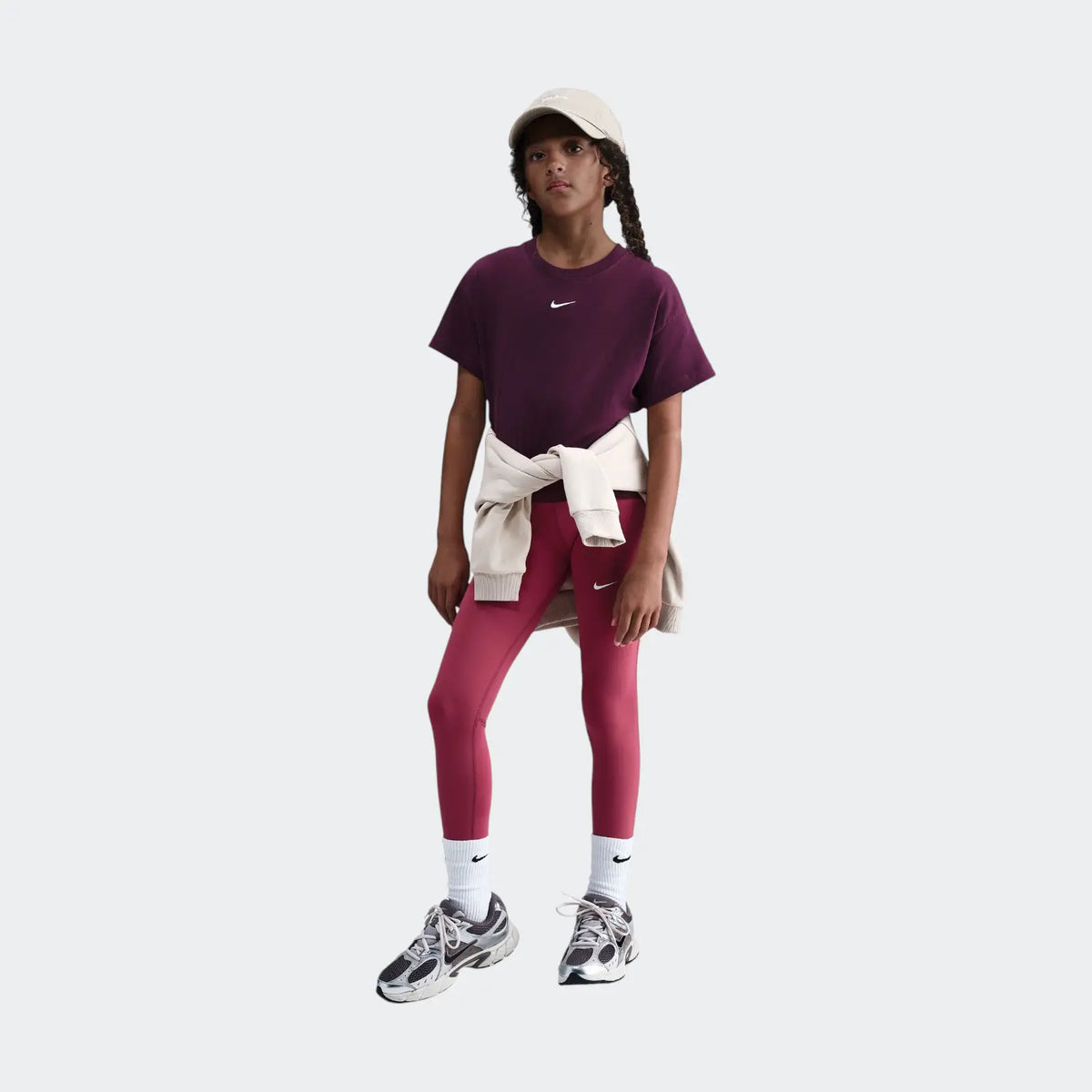 G Nsw Tee Boxy Essntl Lbr Red Pants