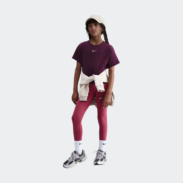 G Nsw Tee Boxy Essntl Lbr Red Pants