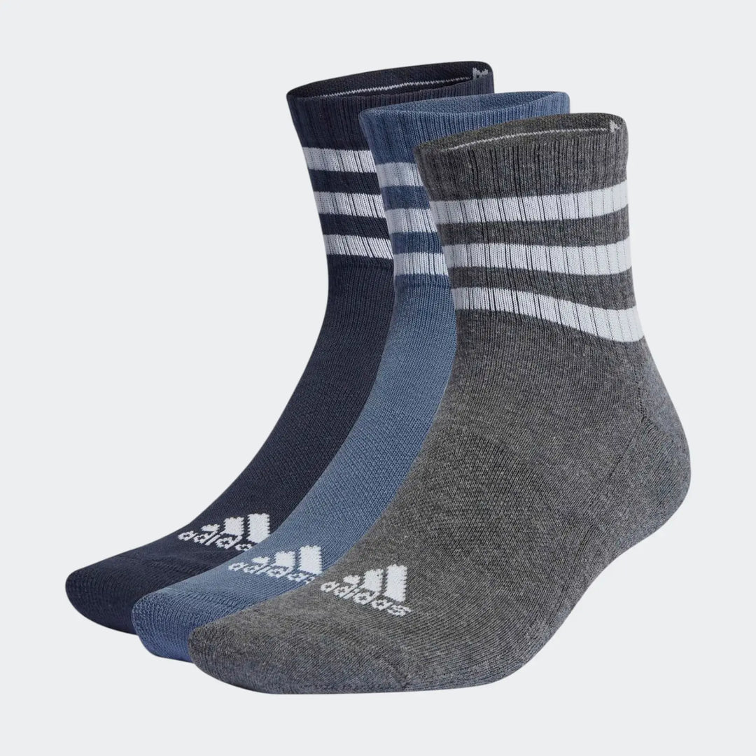 3-Stripes Cushioned Sportswear Low-Cut Socks 3 Pairs