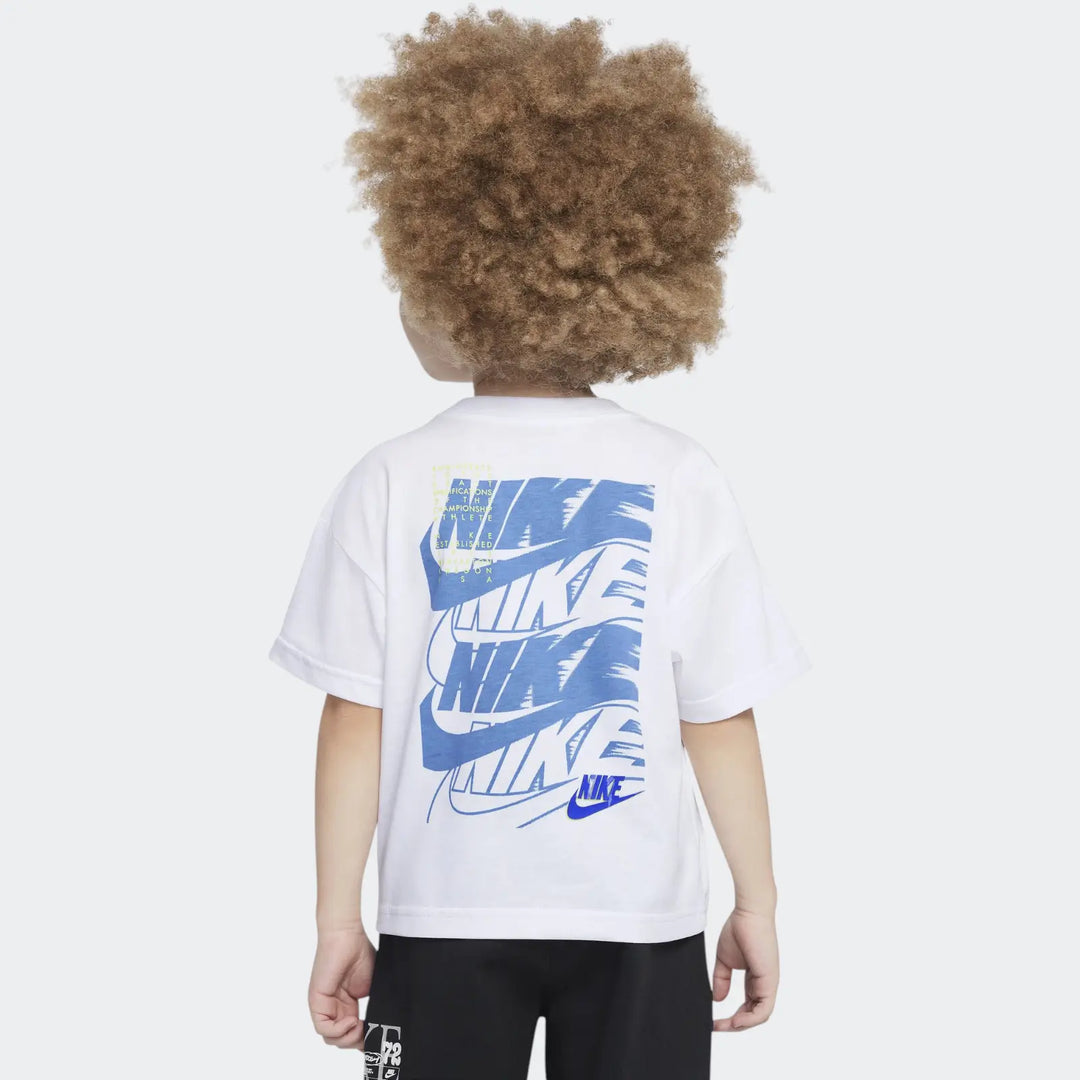 Nike Boys On The Move Basic Short Sleeve T-Shirt - White
