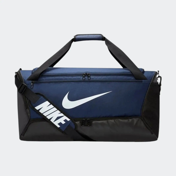 Nk Brasilia Medium Duffle(Navy)60L Blue Duffel Bags