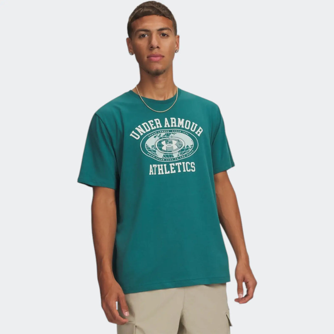 Ua M 60/40S Armor Globe Blue T-Shirt