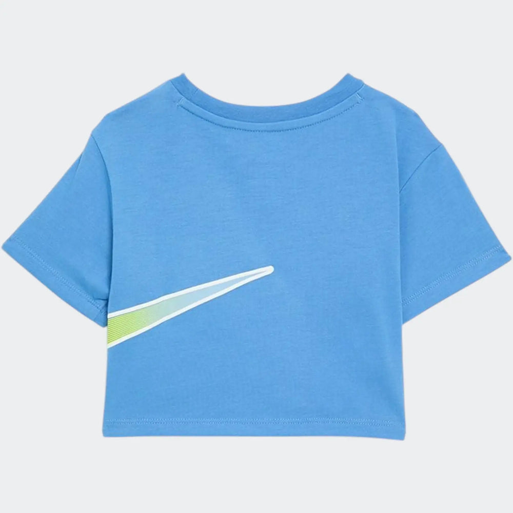 Nkg Swoosh Motion Boxy Ss Tee Blue T-Shirts