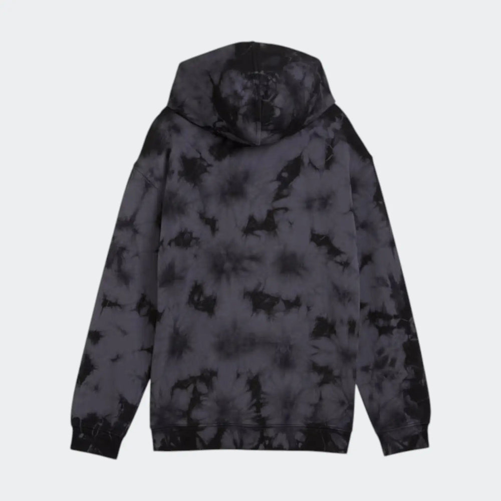 Ess Elevated Relaxed Tyedie Hoody Black Hoodies