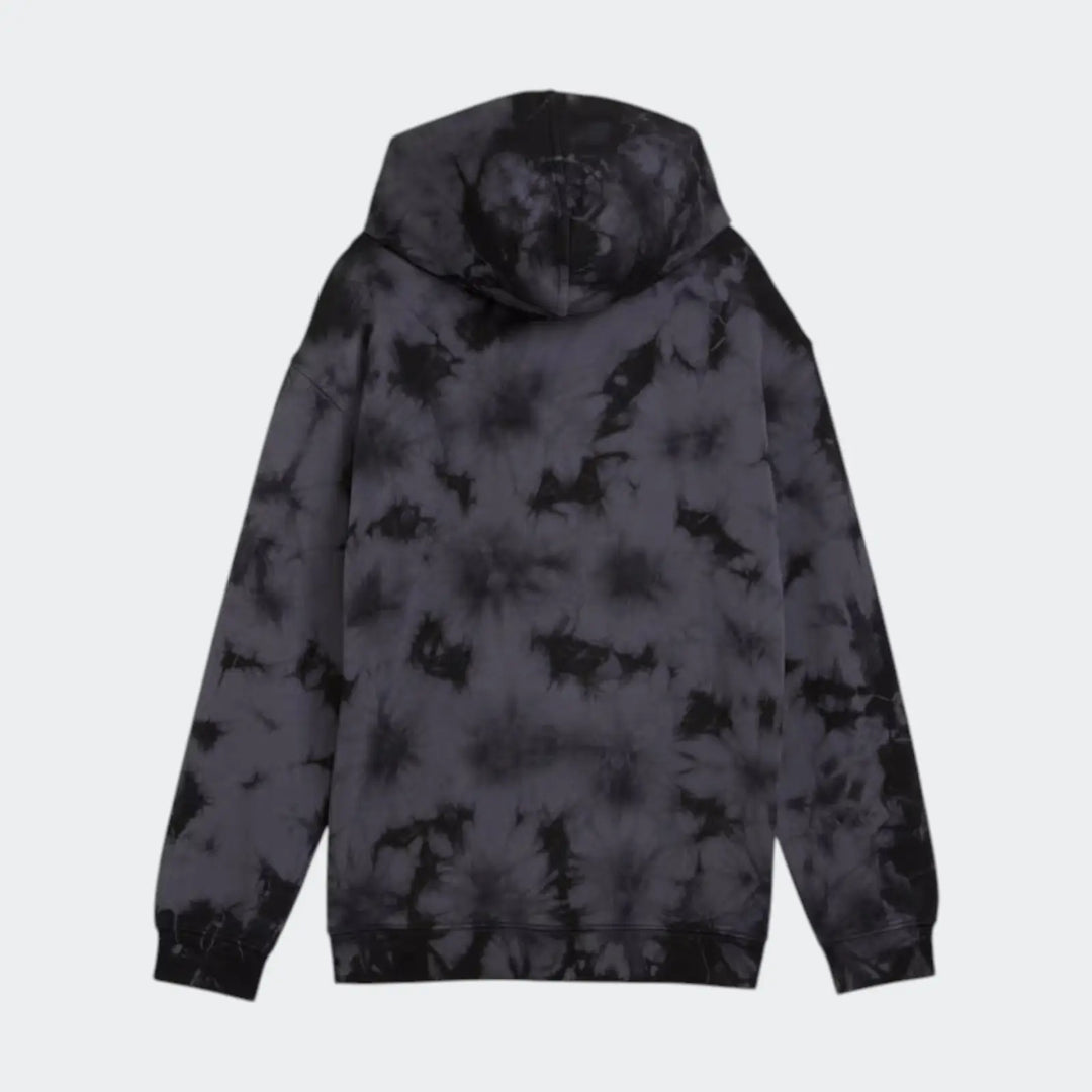 Ess Elevated Relaxed Tyedie Hoody Black Hoodies