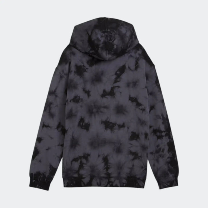 Ess Elevated Relaxed Tyedie Hoody Black Hoodies
