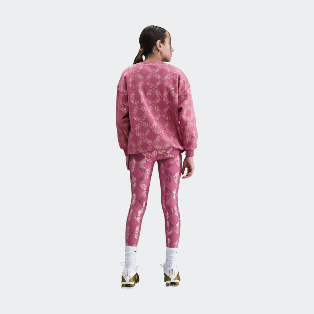G Nk Df One Tight Aop Red Leggings