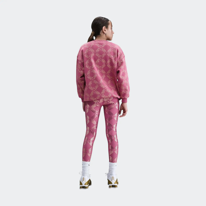 G Nk Df One Tight Aop Red Leggings