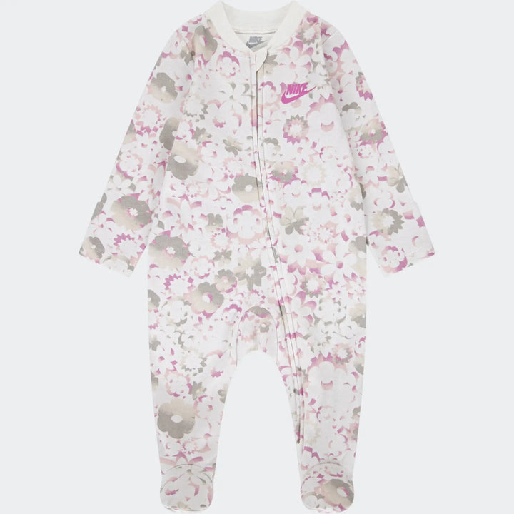 Flow-Ral Aop Footed Coverall White Jumpsuit