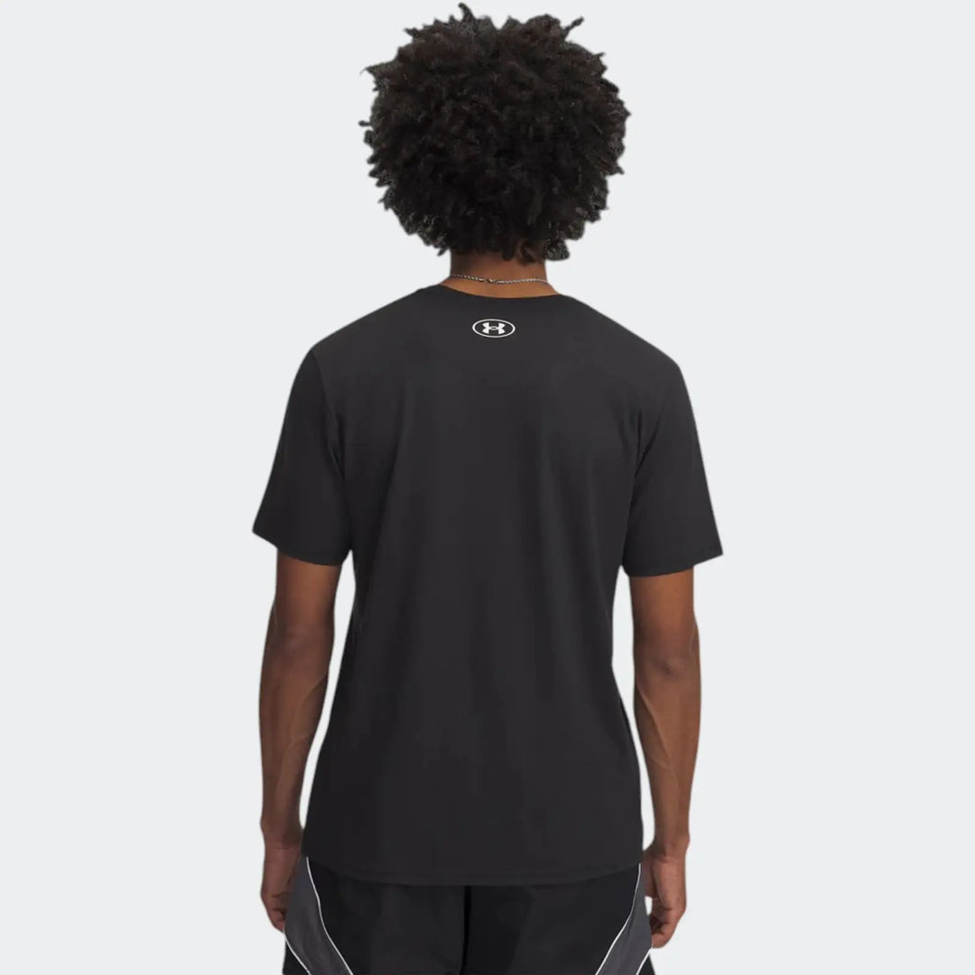 Ua M Stacked Logo Black T-Shirt
