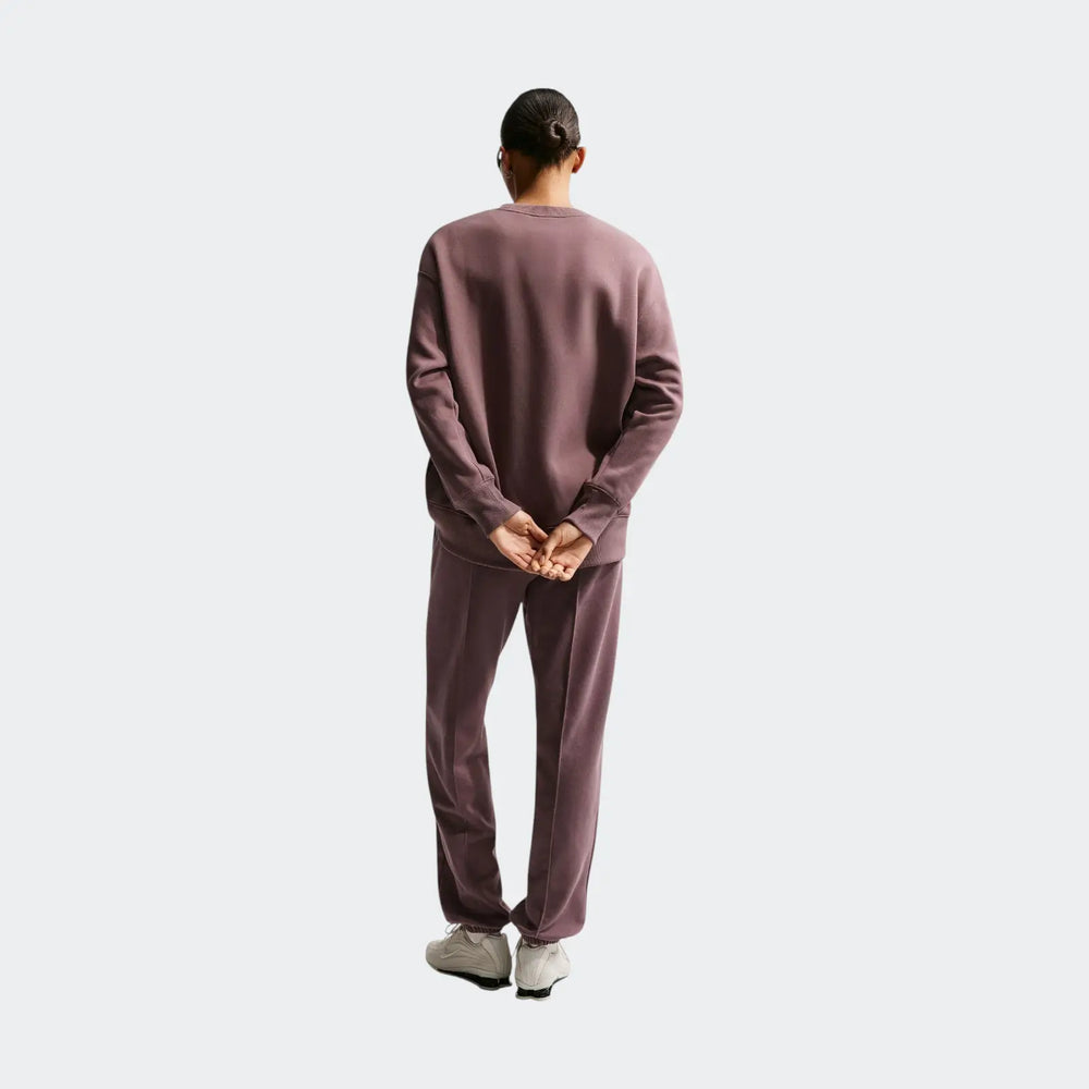 W Nsw Phnx Flc Os Long Crew Purple Sweatshirts