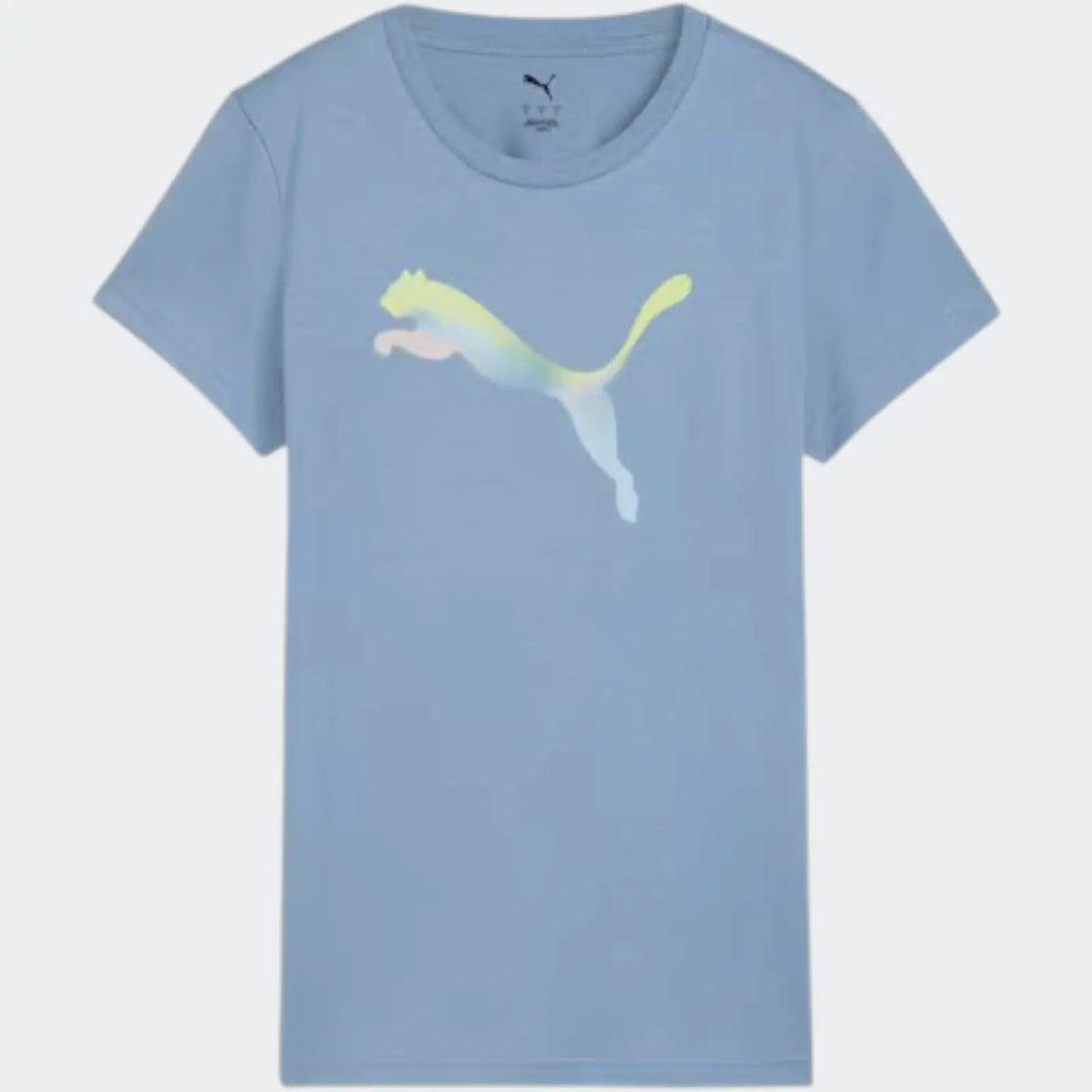 Graphic Gradient Tee W Blue T-Shirts