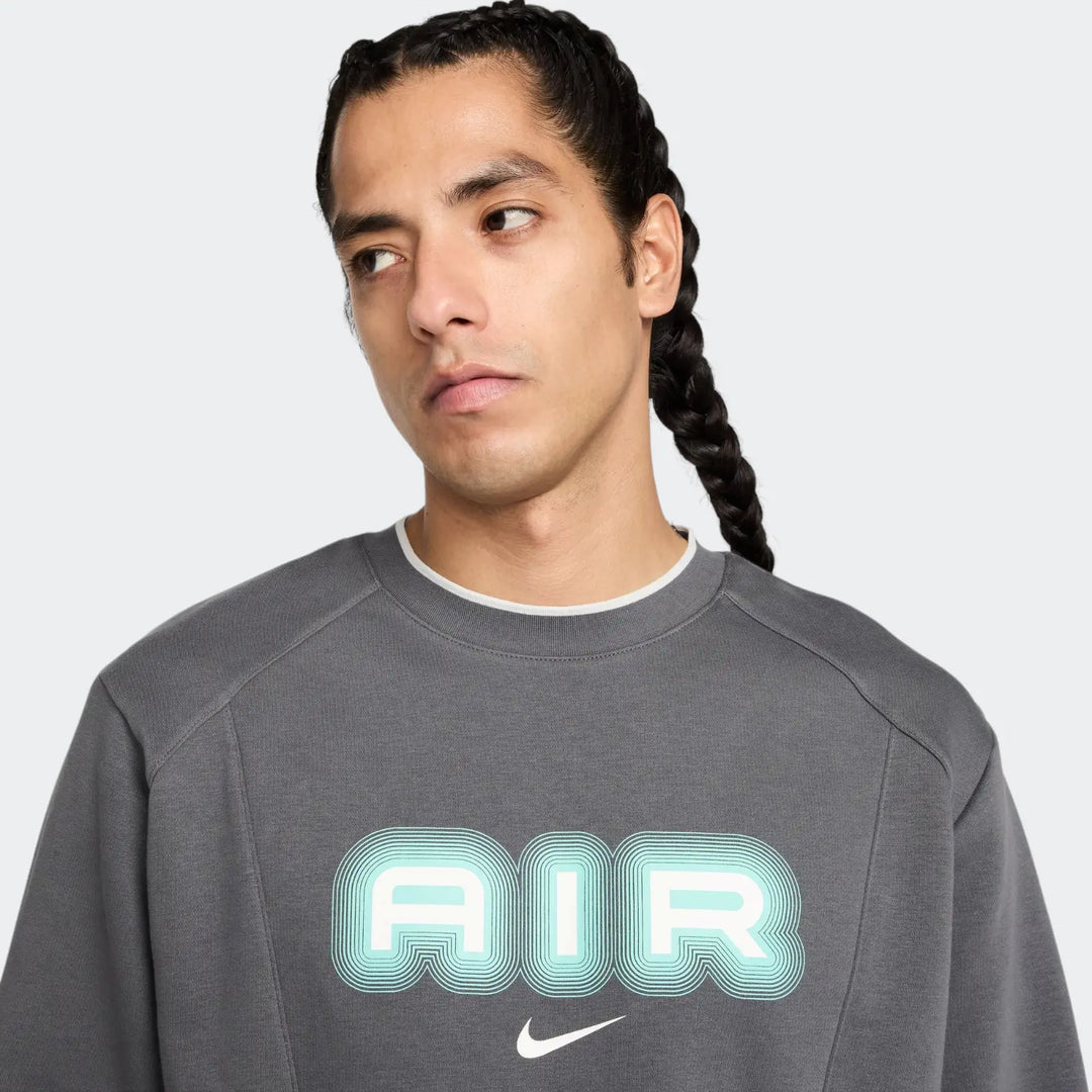 Nike Air Men'S Fleece Crew-Neck Sweatshirt