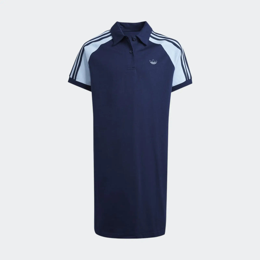 Polo Dress With Colorblock Kids