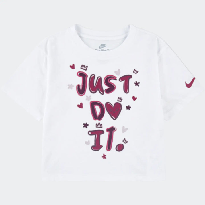 Nkg Essentials Aop Boxy Tee White T-Shirts