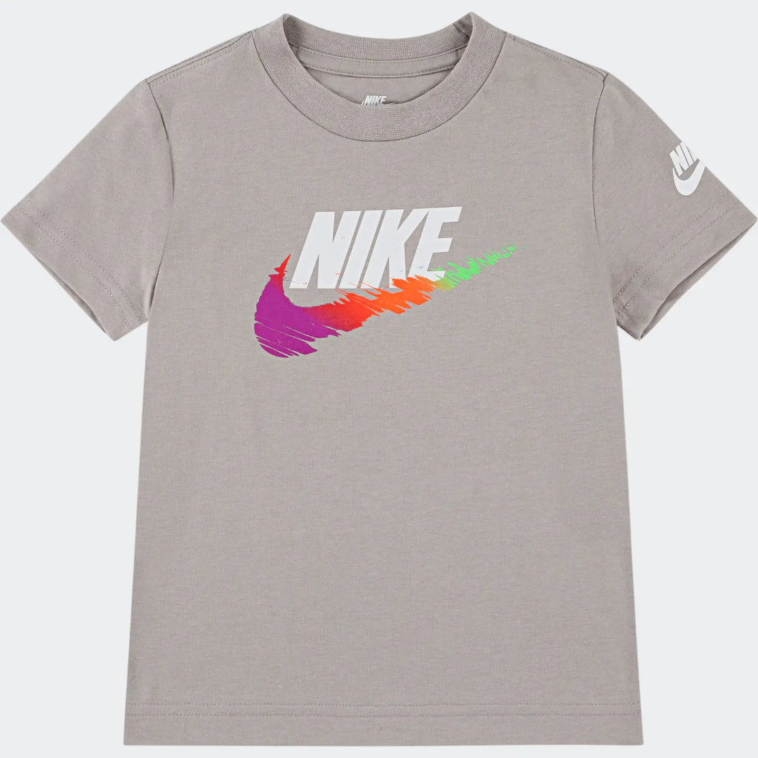 Nike Boys Brandmark Swoosh T-Shirt - Grey
