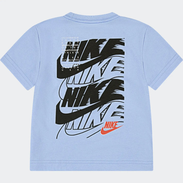 Nike Boys On The Move Basic Short Sleeve T-Shirt - Blue