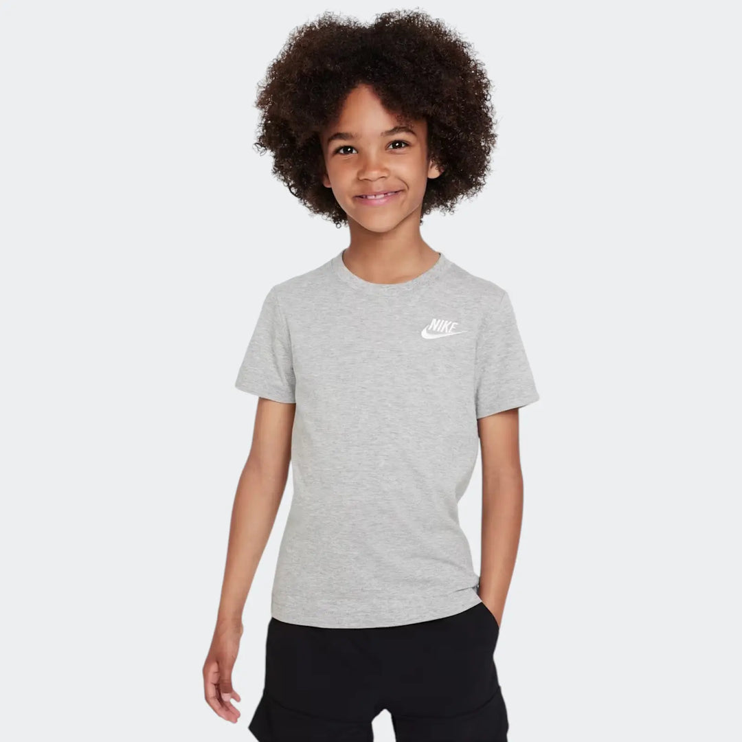 Nkn Nsw Embroid Futura Tee Grey T-Shirts