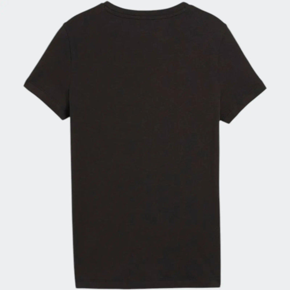 Ess+ Script Metallic Tee Black T-Shirts