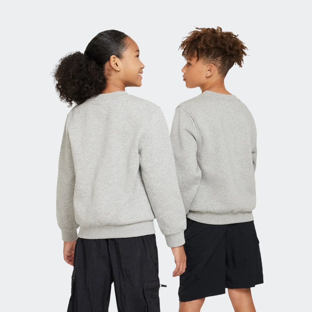 K Nsw Club Flc Crew Ls Lbr Grey Sweatshirts