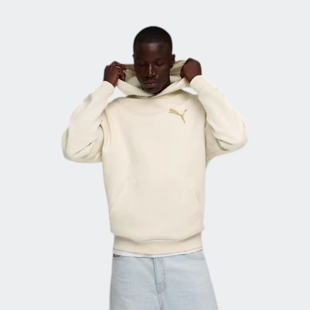 Ess Elevated Cat Logo Relaxed Hoody White Hoodies