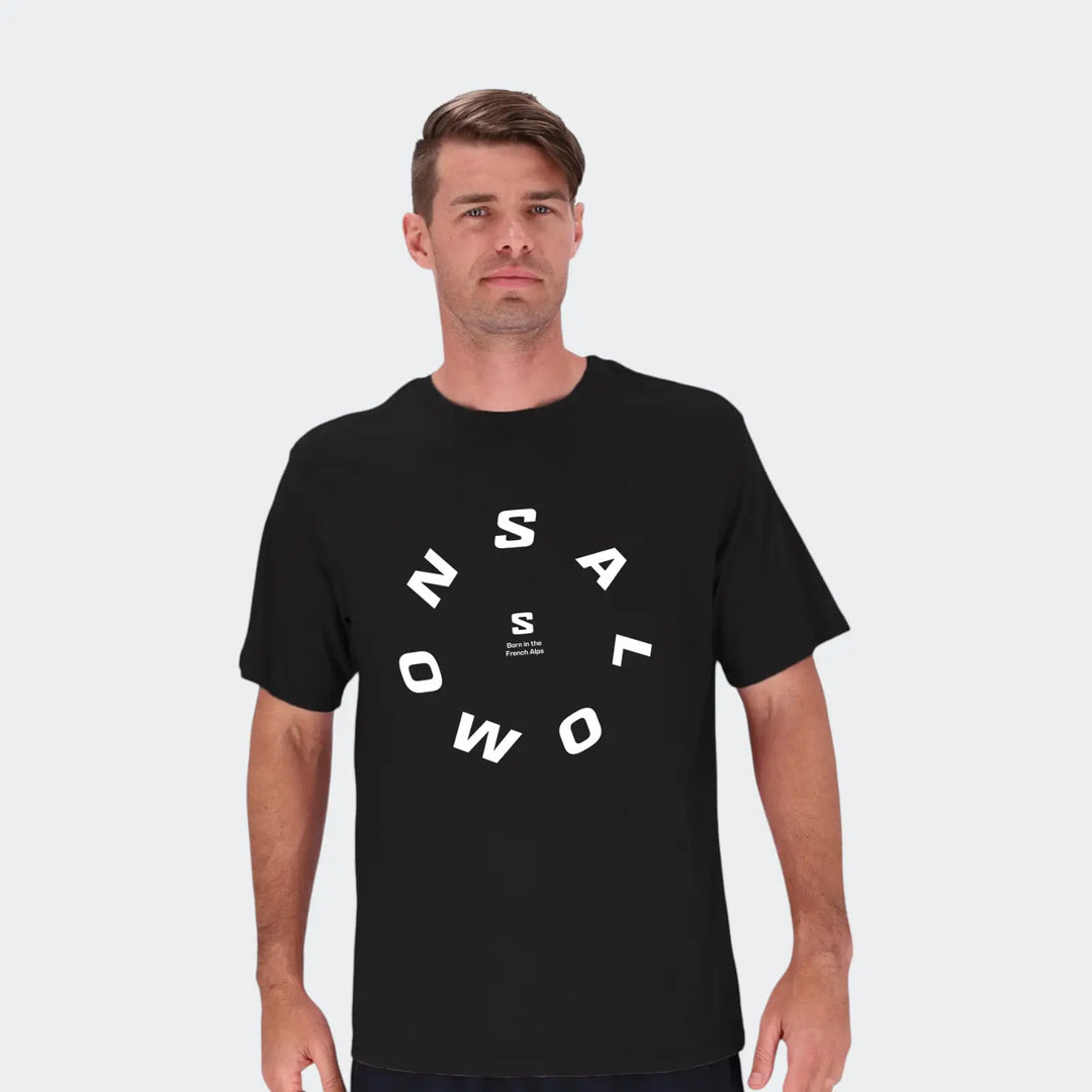 Round Logo Loose Fit Ss Tee Black T-Shirts