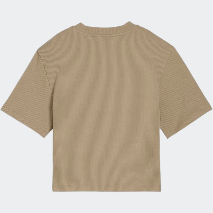 Classics Ribbed Relaxed Brown T-Shirts