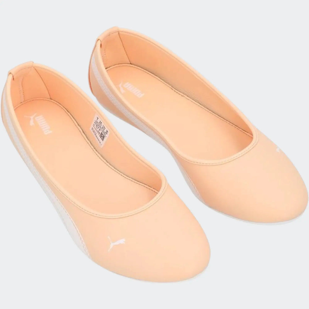 Basic Bellerina Stiched Orange Pumps