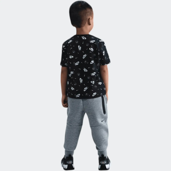 Nkb Aop Boxyb Ss Tee Black T-Shirts