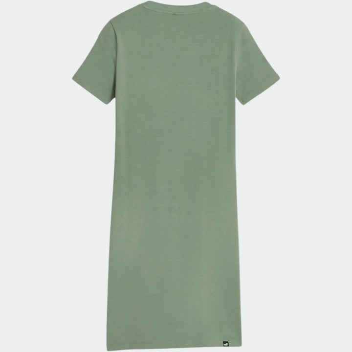 Ess Slim Tee Dress Green Dresses