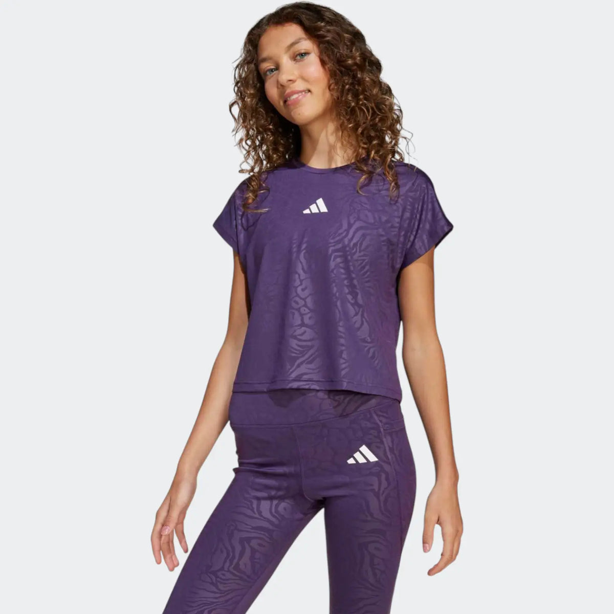 All Sports Animal Print Crop T-Shirt