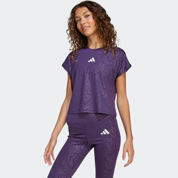All Sports Animal Print Crop T-Shirt