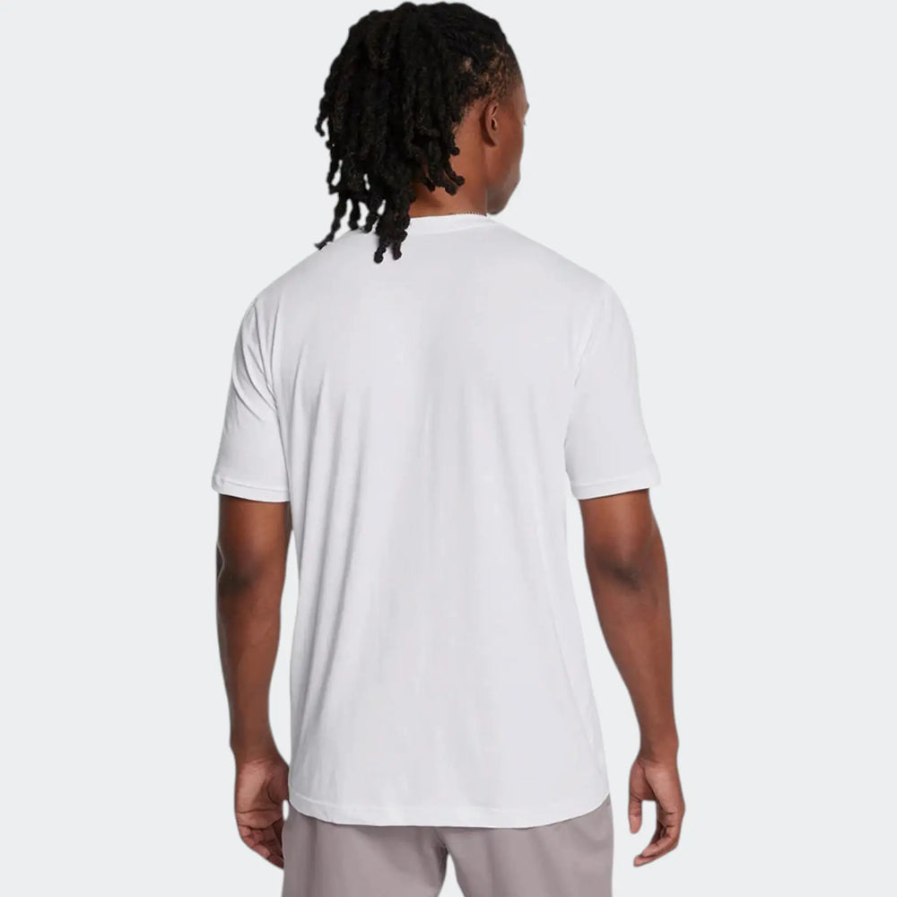 Ua M Sliced Wordmark White T-Shirt