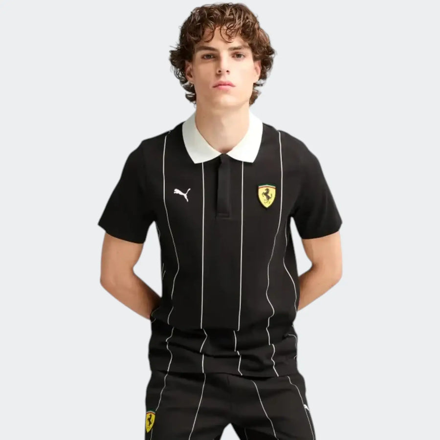 Ferrari Race Premium Polo Black Polo Shirts