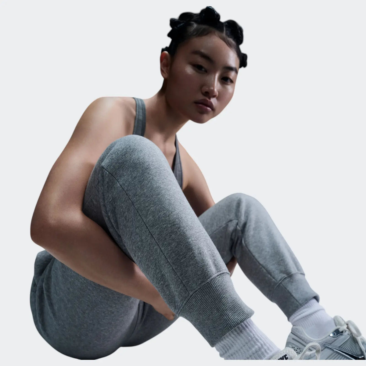 W Nsw Phnx Flc Mr Pant Std Grey Sweatpants
