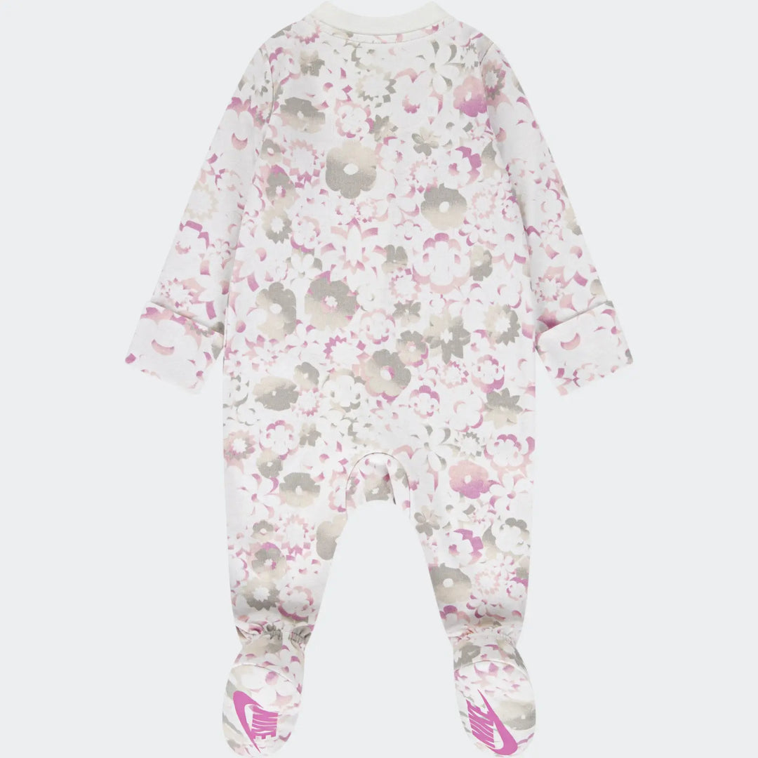 Flow-Ral Aop Footed Coverall White Jumpsuit
