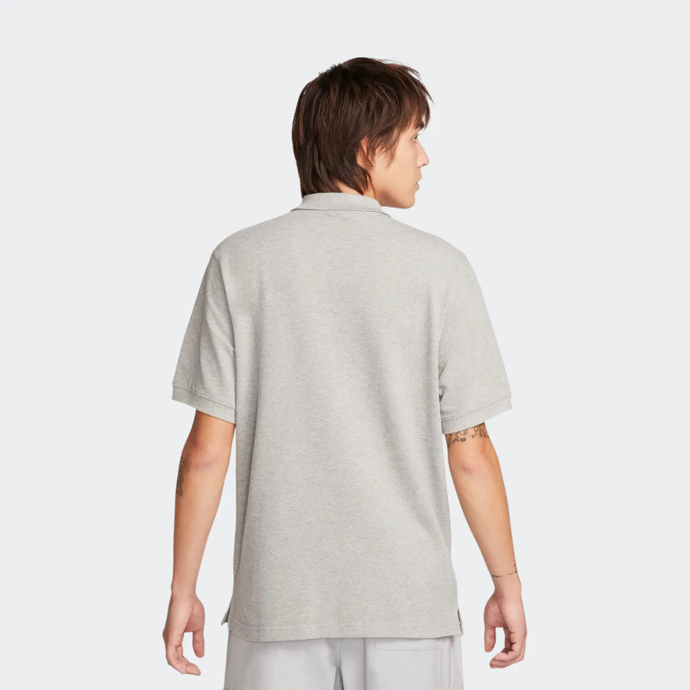 M Nk Club Ss Polo Pique Grey Polo Shirts