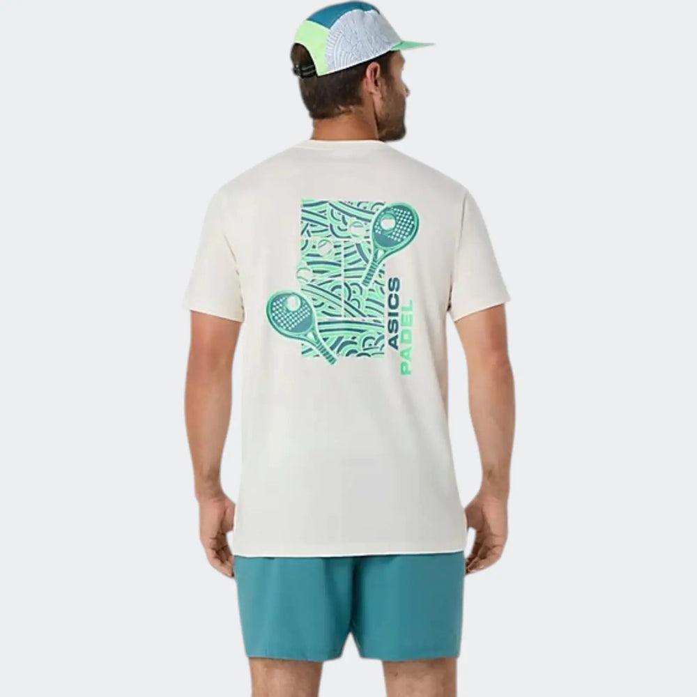 Padel Court Graphic Ss Top White T-Shirts