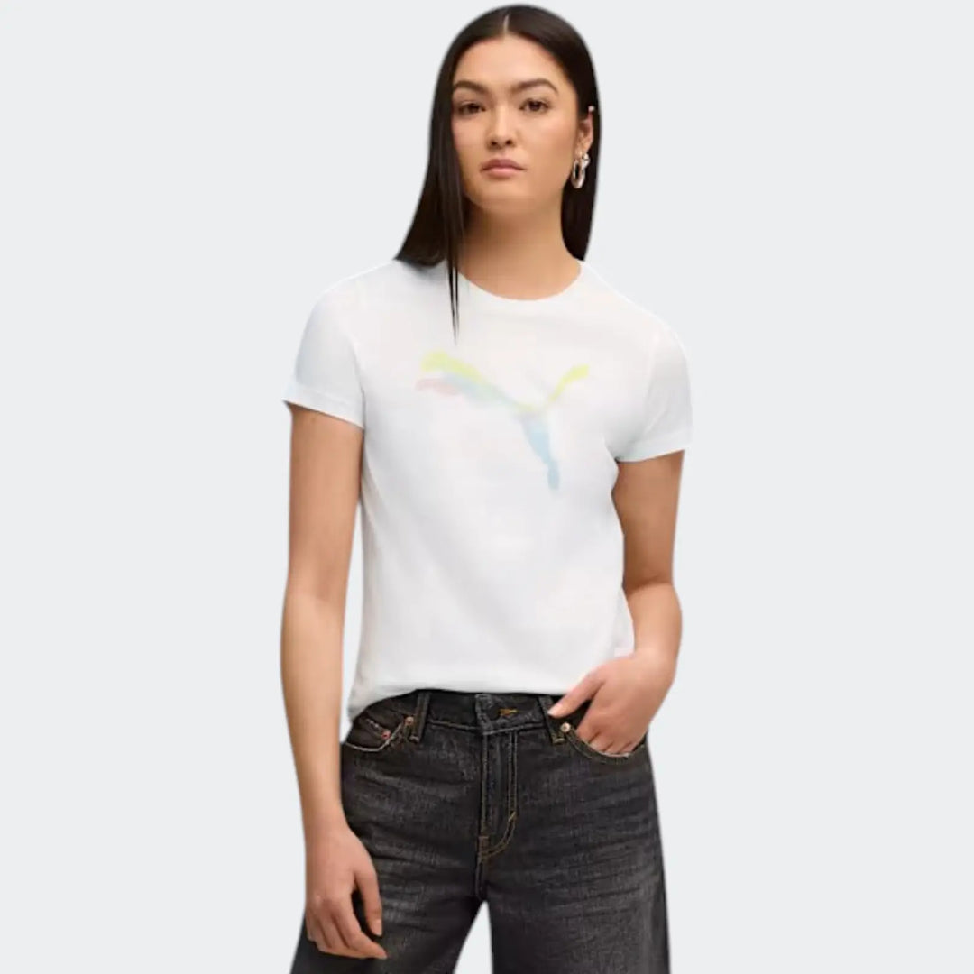 Graphic Gradient Tee W White T-Shirts