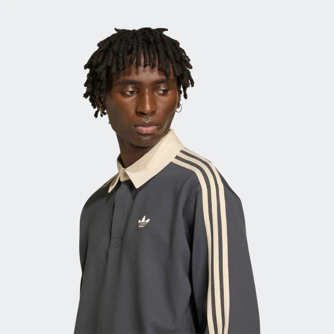 3-Stripes Rugby Longsleeve Polo