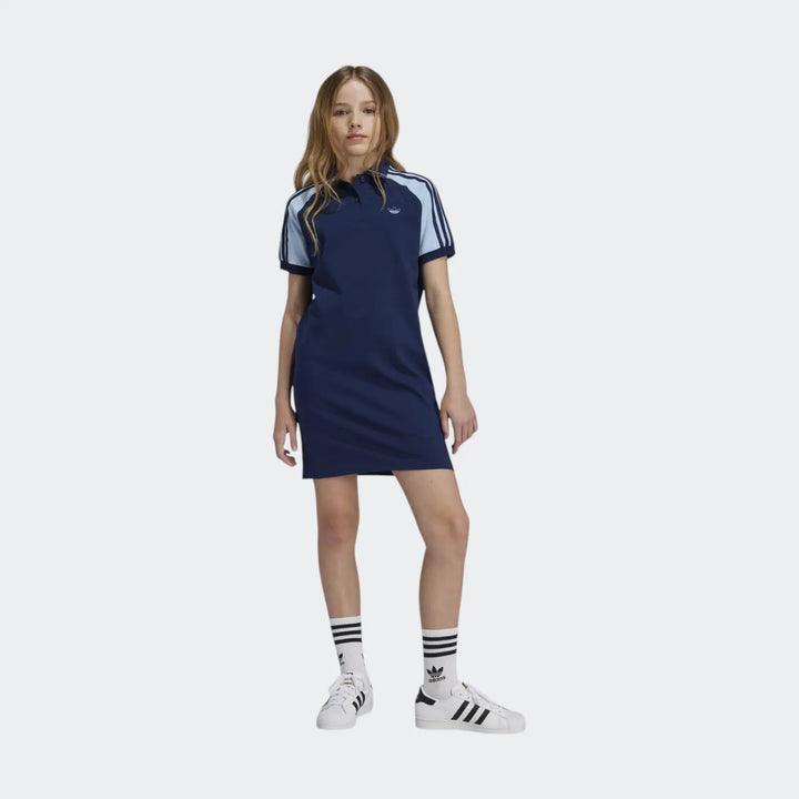 Polo Dress With Colorblock Kids