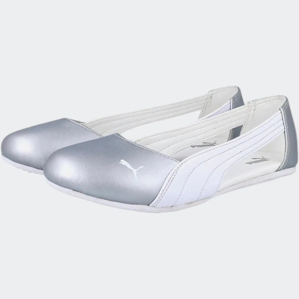 Basic Ballerina Cut Out Grey Pumps