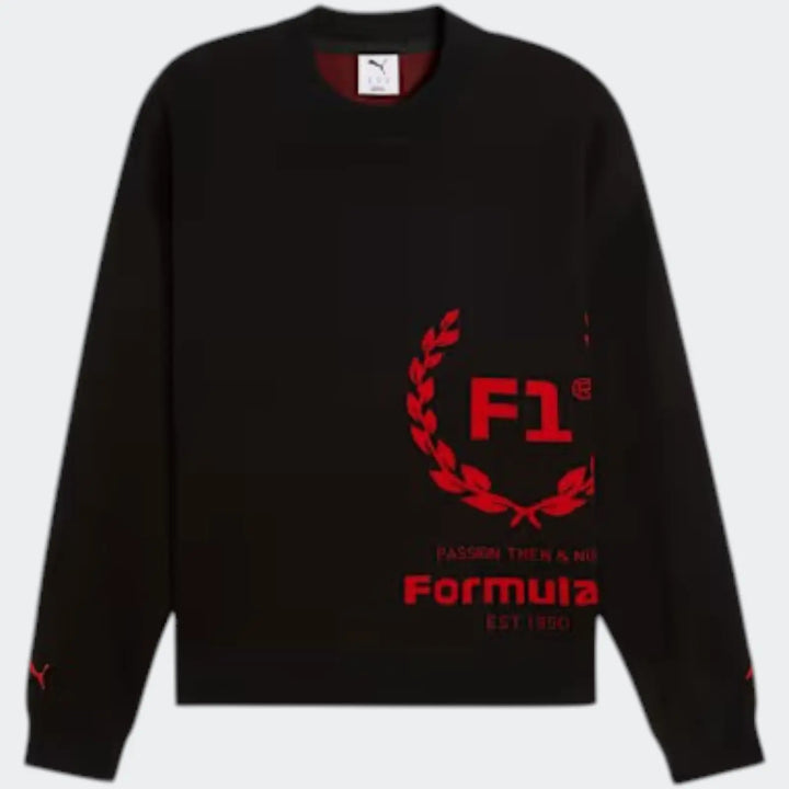 F1 Knitted Crewneck 75Yrs Black Sweatshirts
