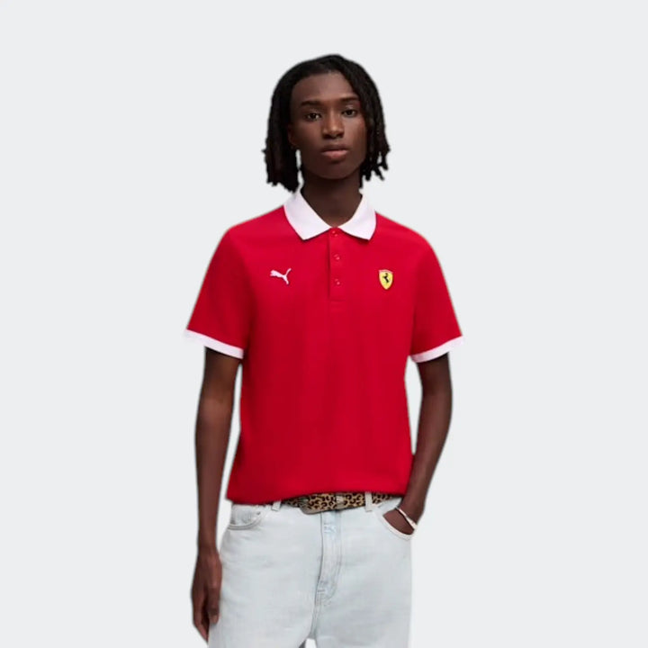 Ferrari Piquet Polo Red Polo Shirts