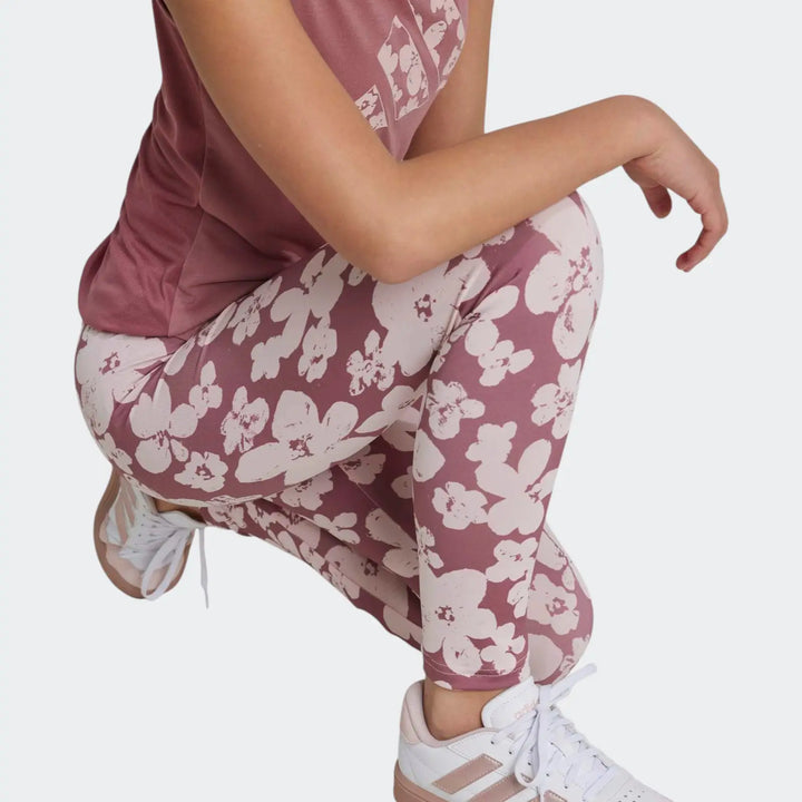 Train Essentials Seasonal Printed High Waisted 7/8 Training Leggings Kids