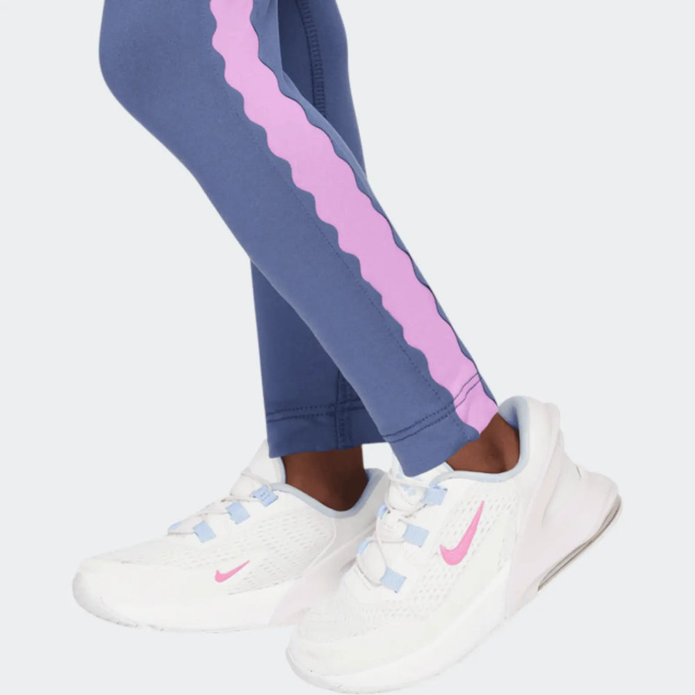 Nkg Swoosh Motion Dri-Fit Legg Blue Leggings