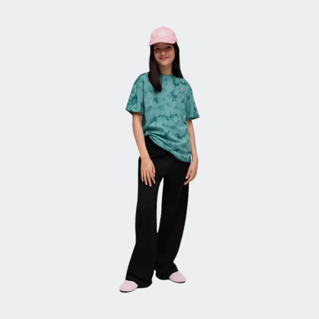 Ess Elevated Relaxed Tie-Dye Tee Green T-Shirts
